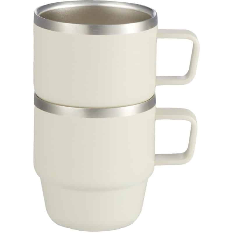 Doppio Stackable Recycled Mug Set 6oz-9