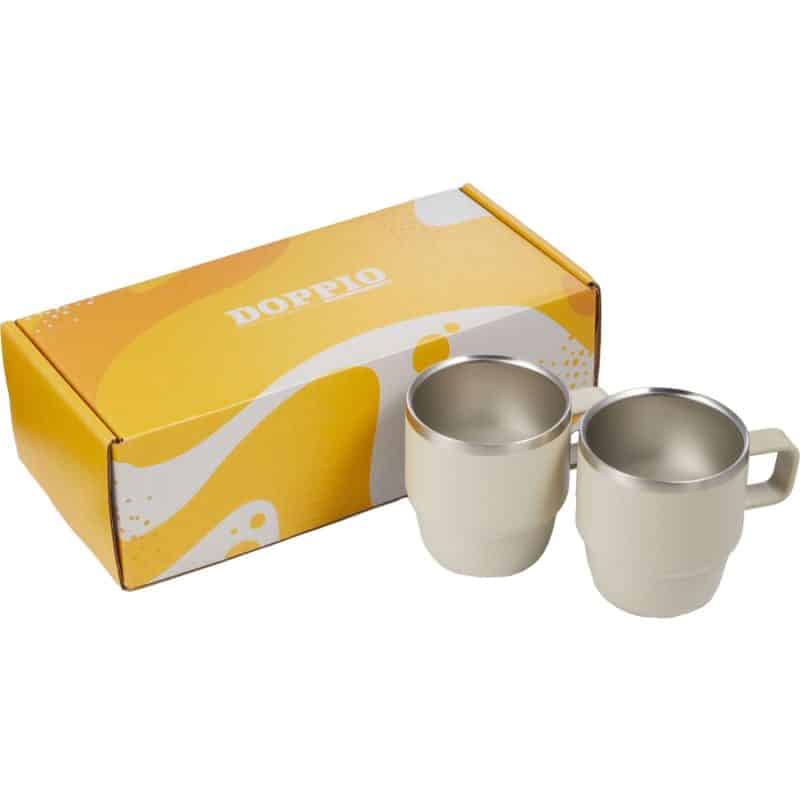 Doppio Stackable Recycled Mug Set 6oz-10