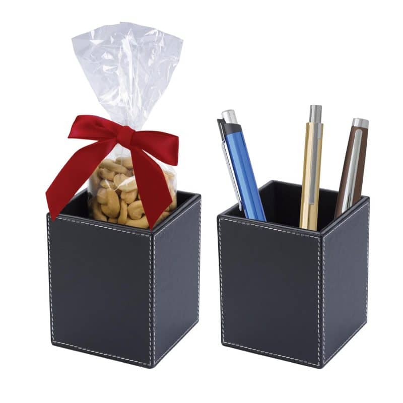 Faux Leather Pen Cup Set-2