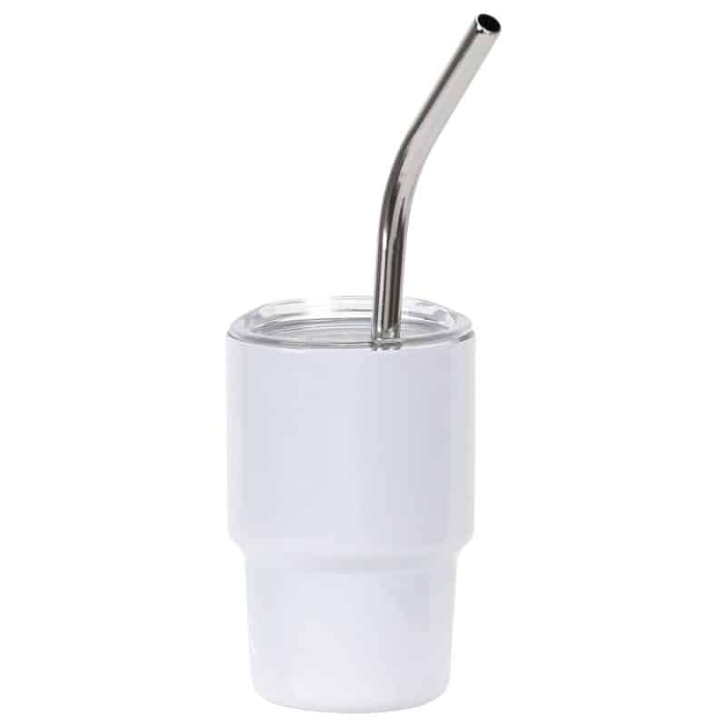 Mini Belmont 3 oz Double-Wall Stainless Steel Tumbler with Straw-2
