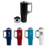 NAYAD® Genesis 40 oz Stainless Steel Double-Wall Mug with Foldable Handle-1