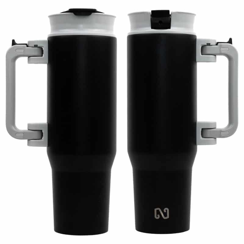 NAYAD® Genesis 40 oz Stainless Steel Double-Wall Mug with Foldable Handle-4