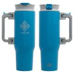 NAYAD® Genesis 40 oz Stainless Steel Double-Wall Mug with Foldable Handle-9