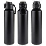 Nexus 27 oz Recycled Aluminum Bottle with Flip-Top Lid and Carabiner-4