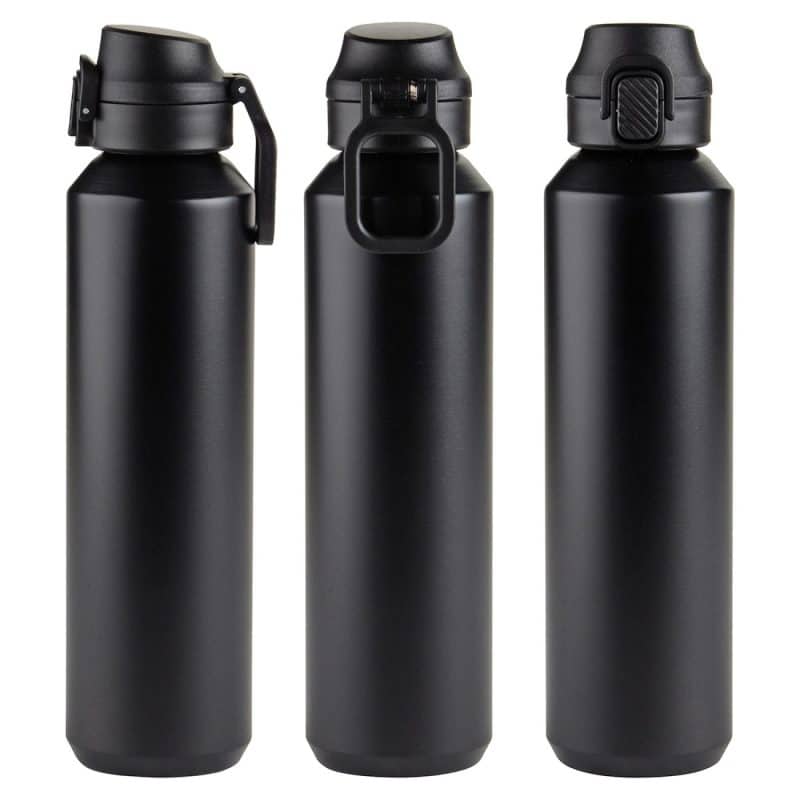 Nexus 27 oz Recycled Aluminum Bottle with Flip-Top Lid and Carabiner-4