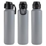 Nexus 27 oz Recycled Aluminum Bottle with Flip-Top Lid and Carabiner-6