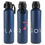 Nexus 27 oz Recycled Aluminum Bottle with Flip-Top Lid and Carabiner-9