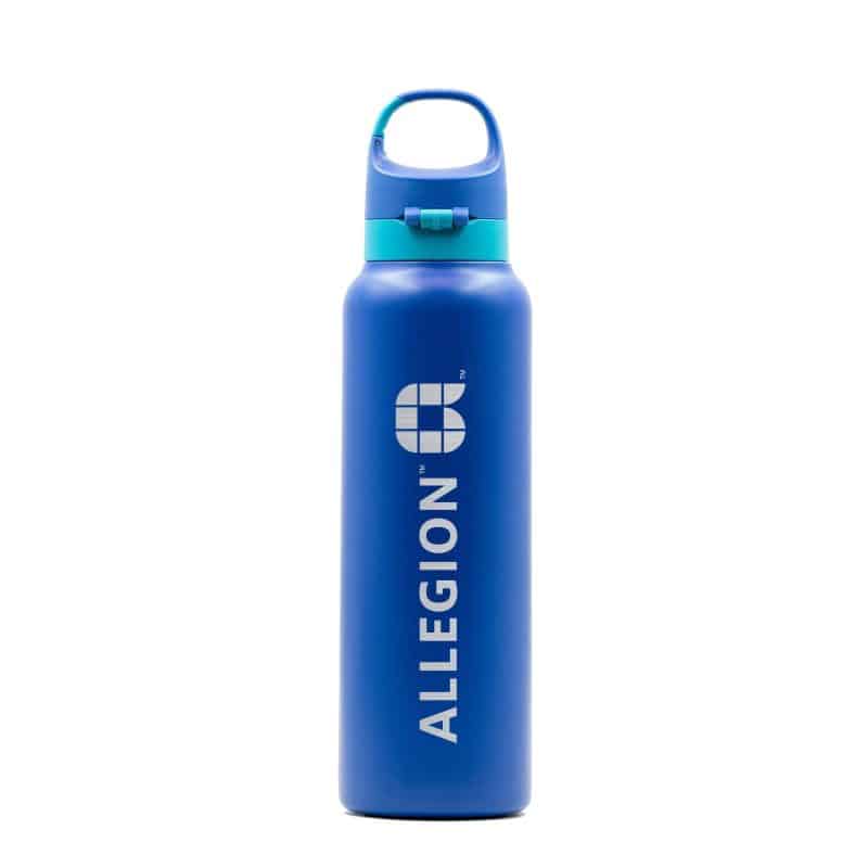Vapur® Chill 20oz Insulated Water Bottle Admiral Blue with Malibu Teal Trim-3