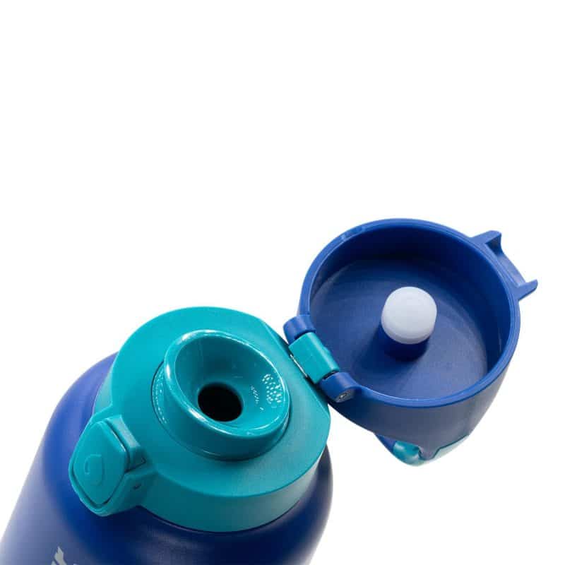 Vapur® Chill 20oz Insulated Water Bottle Admiral Blue with Malibu Teal Trim-6