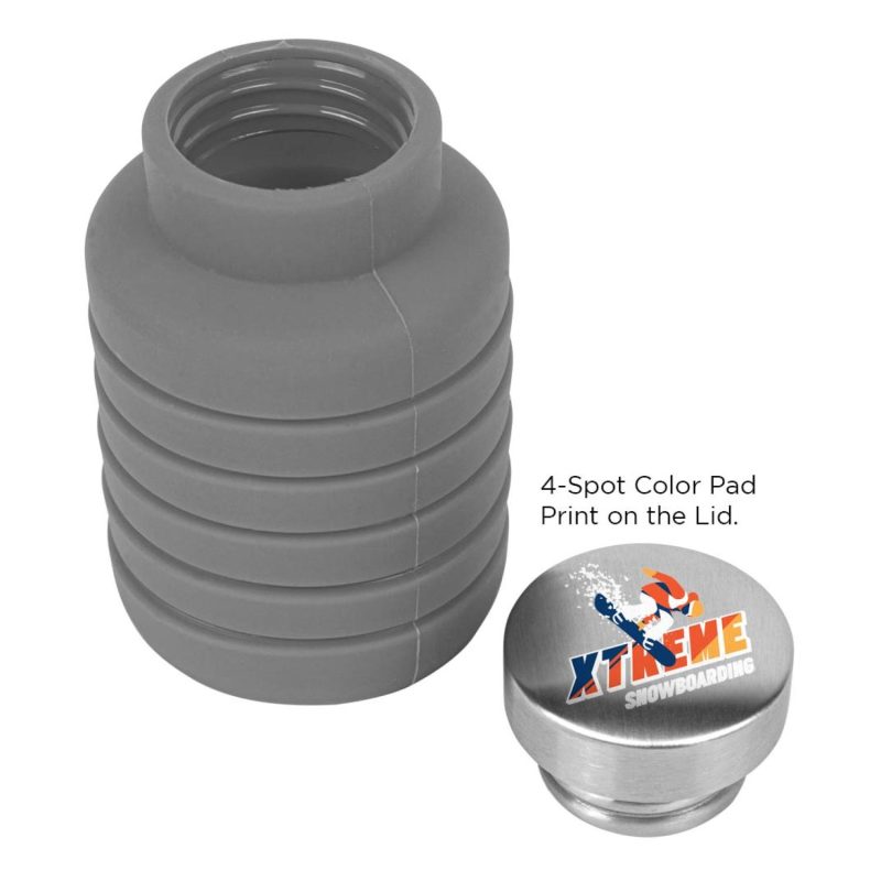 17 Oz. Collapsible Silicon Water Bottle-8