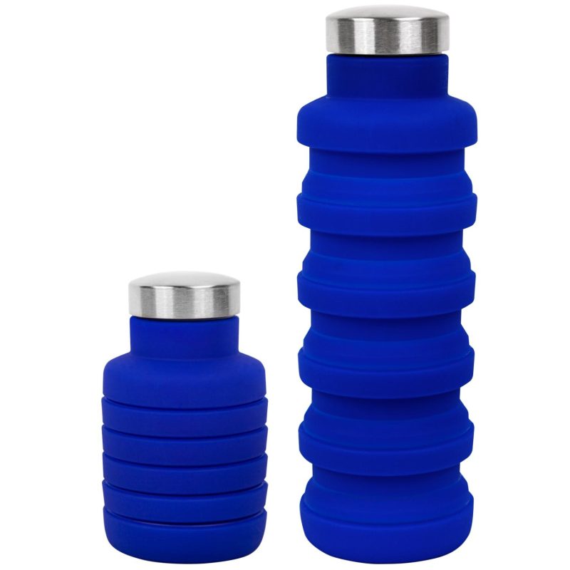 17 Oz. Collapsible Silicon Water Bottle-1