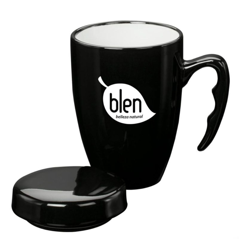 Barco Ceramic Mug w/ Lid - 14oz-3