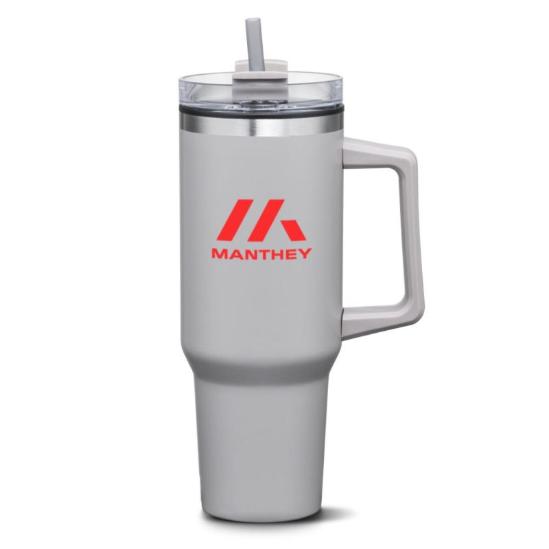 Benidorm Handle Travel Mug w/Straw - 40oz-3