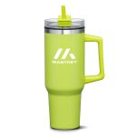Benidorm Handle Travel Mug w/Straw - 40oz-4