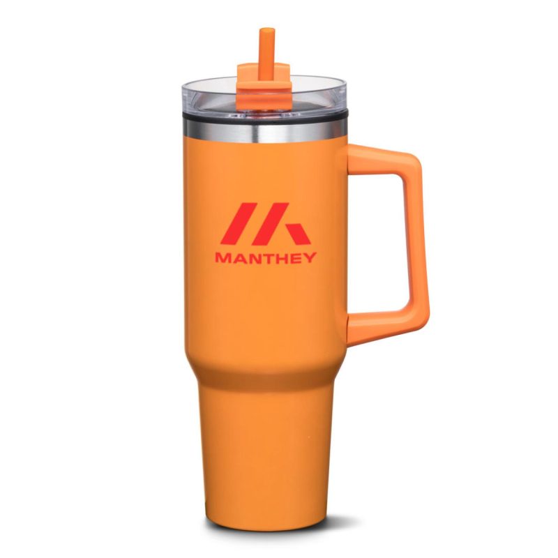 Benidorm Handle Travel Mug w/Straw - 40oz-5