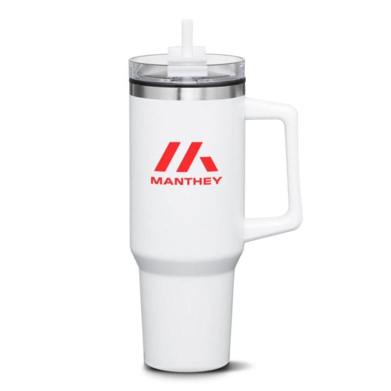 Benidorm Handle Travel Mug w/Straw - 40oz-8
