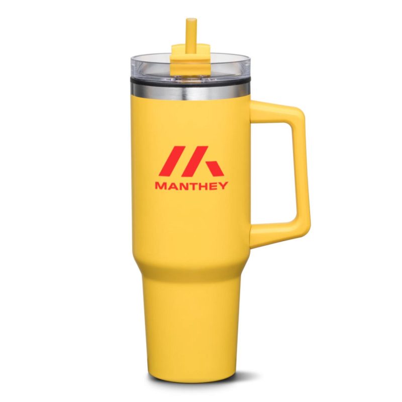 Benidorm Handle Travel Mug w/Straw - 40oz-9