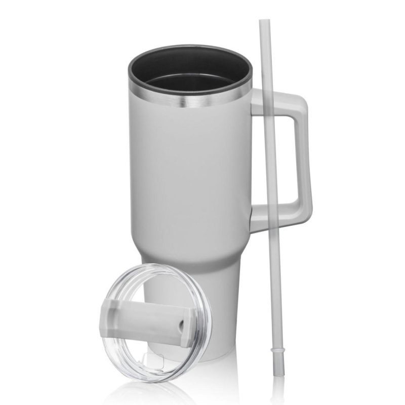 Benidorm Handle Travel Mug w/Straw - 40oz-10