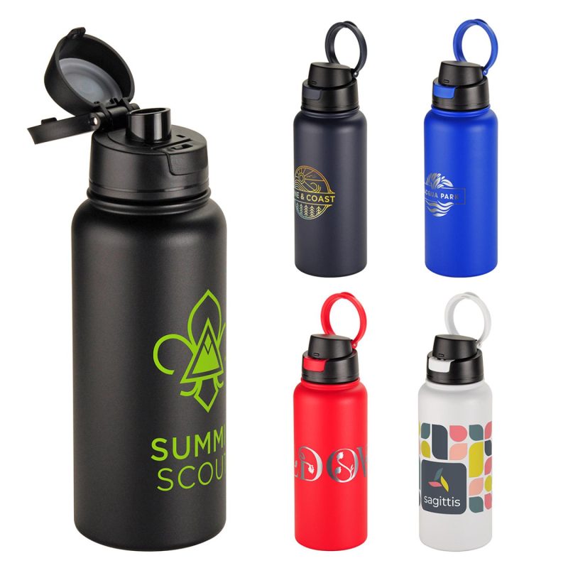 Cabrio-32-oz-Recycled-Stainless-Steel-Vacuum-Insulated-Bottle-DBT-CB25 Cabrio 32 oz Recycled Stainless Steel Vacuum Insulated Bottle-1