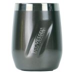 EcoVessel Port 10 Oz Trimax Triple Insulated Wine Cup/Rocks Glass W/ Tritan Lid - Gray Smoke-1