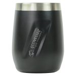 EcoVessel Port 10 Oz Trimax Triple Insulated Wine Cup/Rocks Glass W/Tritan Lid - Black-1