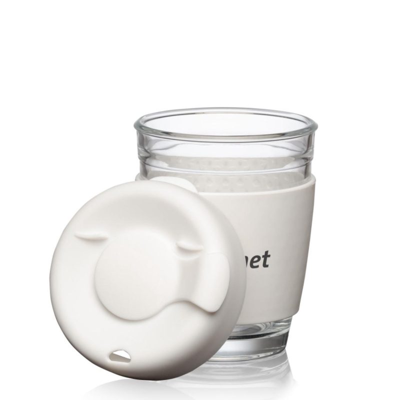 Retiro Borosilicate Glass Tumbler w/Silicone Lid - 8oz-6