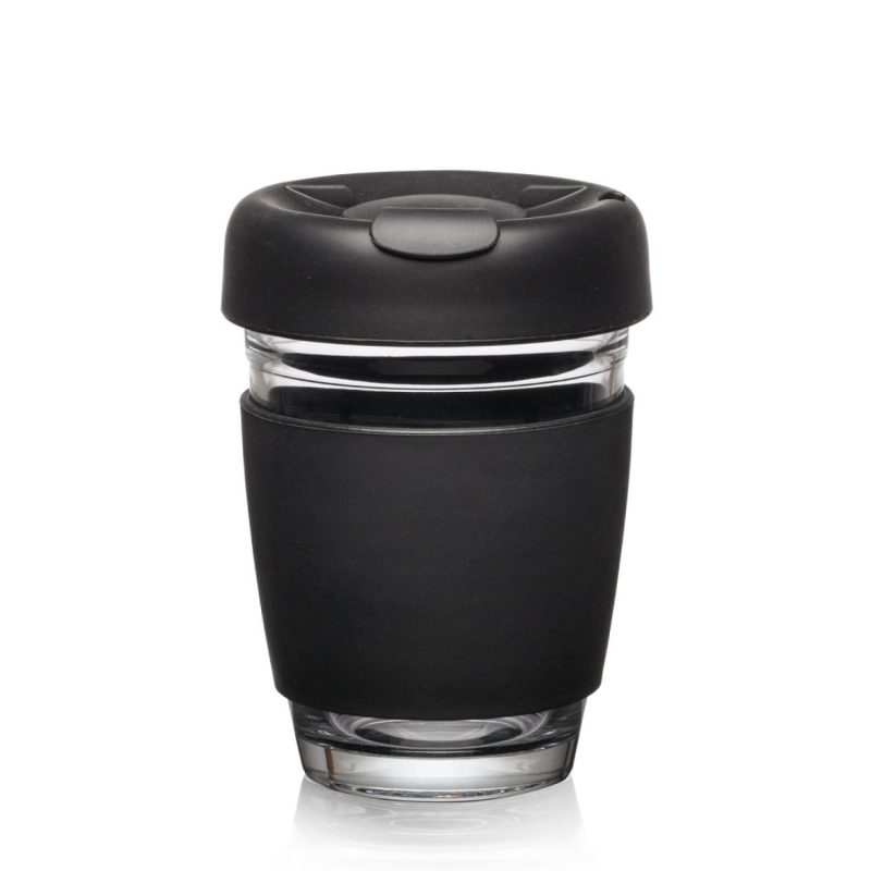 Retiro Borosilicate Glass Tumbler w/Silicone Lid - 8oz-8