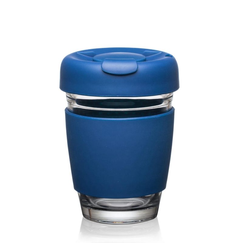 Retiro Borosilicate Glass Tumbler w/Silicone Lid - 8oz-9