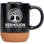 Cork Bottom Ceramic Mug 13 Oz With Lid-2