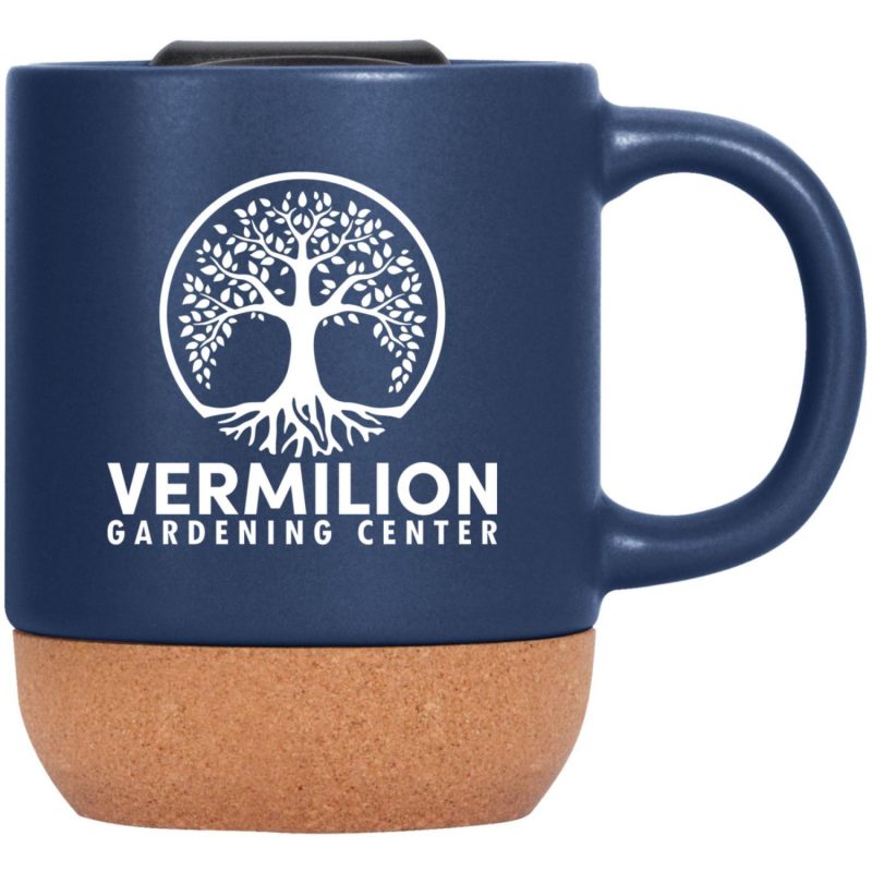Cork Bottom Ceramic Mug 13 Oz With Lid-3