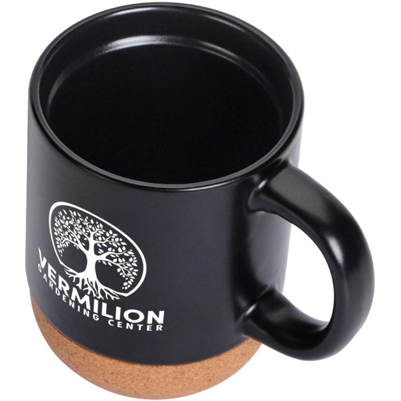 Cork Bottom Ceramic Mug 13 Oz With Lid-5