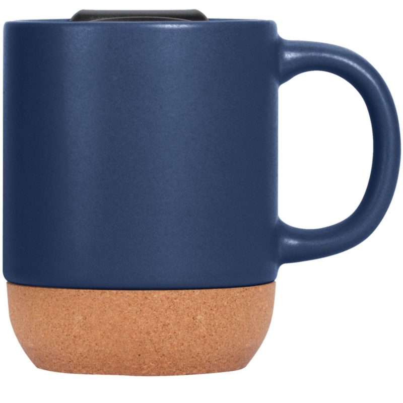 Cork Bottom Ceramic Mug 13 Oz With Lid-10