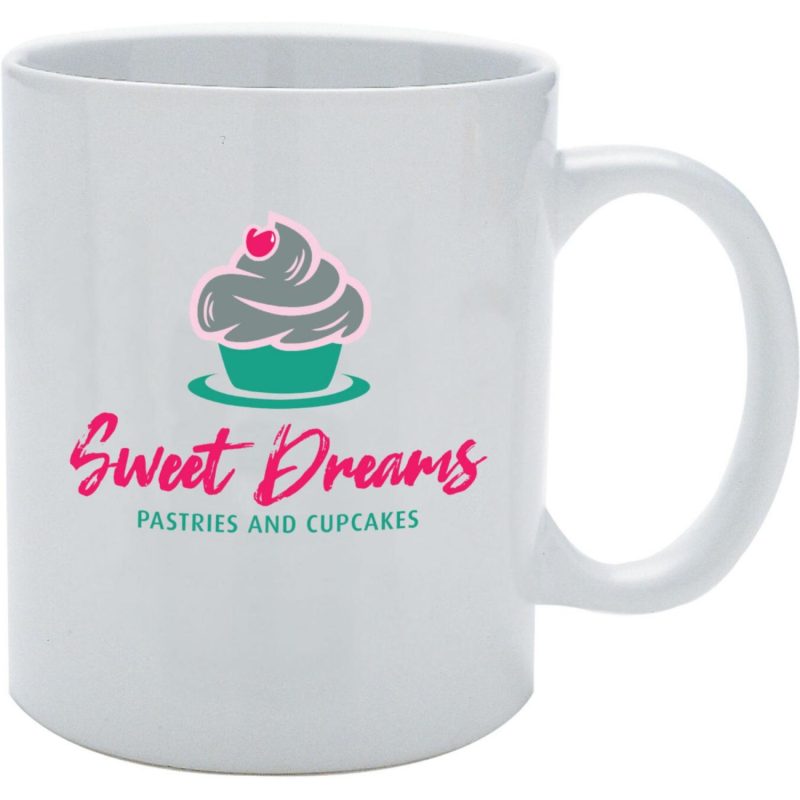 Full Color White Ceramic Mug 11 Oz.-1
