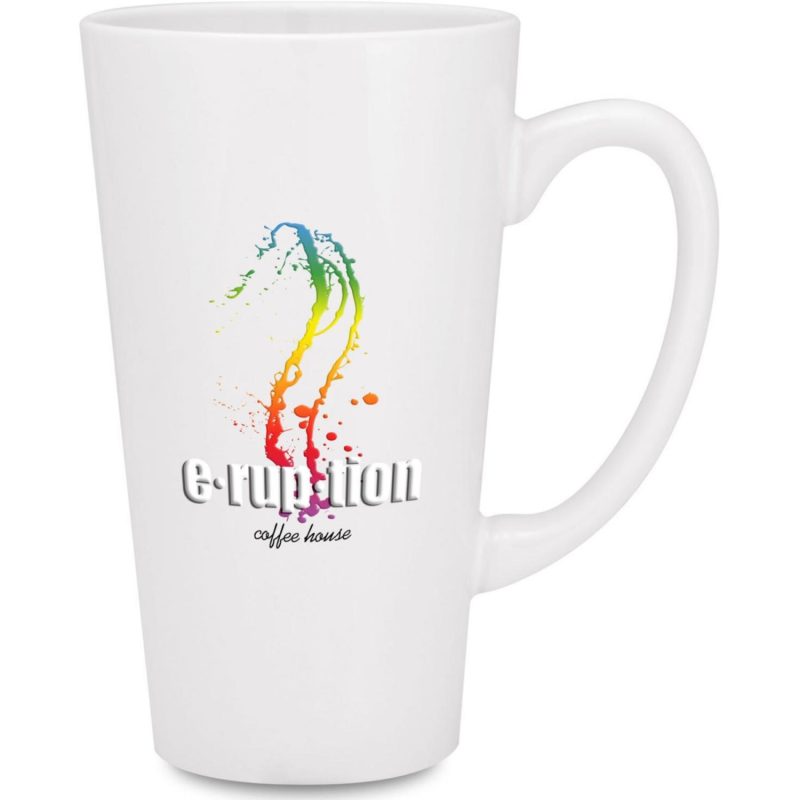 Full Color White Tall Cafe Mug 16 Oz-1