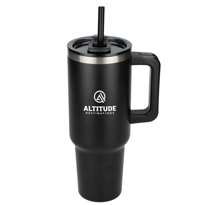 Pinnacle 40 oz Vacuum Insulated Eco-Friendly Travel Tumbler With Straw-4