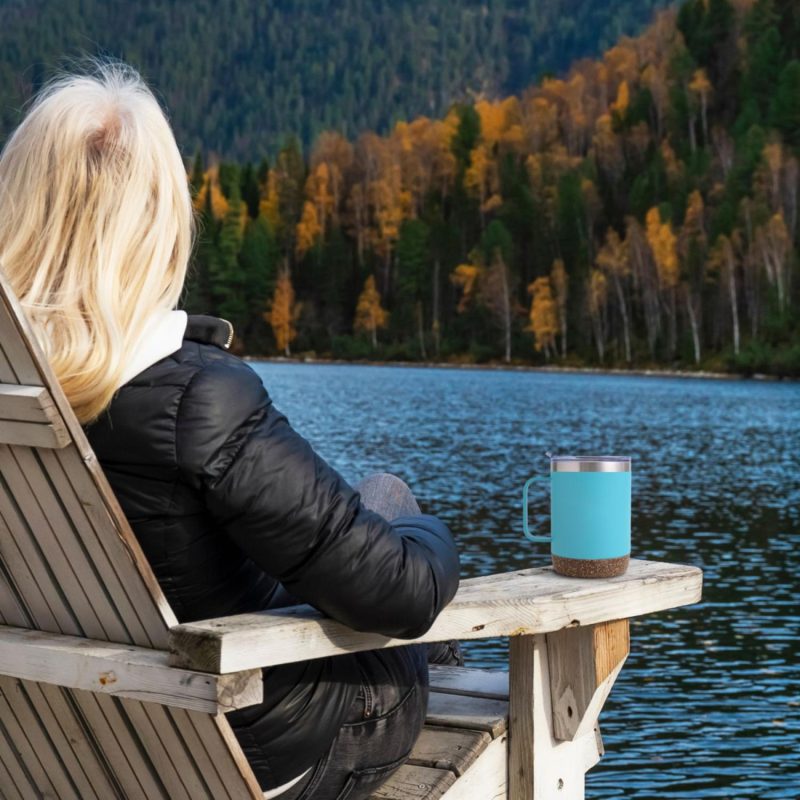 Saratoga Cork Bottom Brite Mug 12 Oz-4