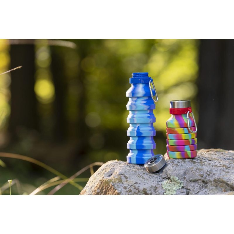 Zigoo Silicone Collapsible Water Bottle 18oz-5