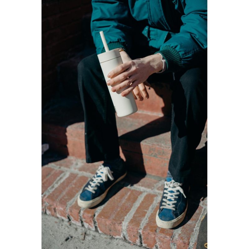 MiiR® Sipper Straw Bottle - 16 Oz. - White Powder-8