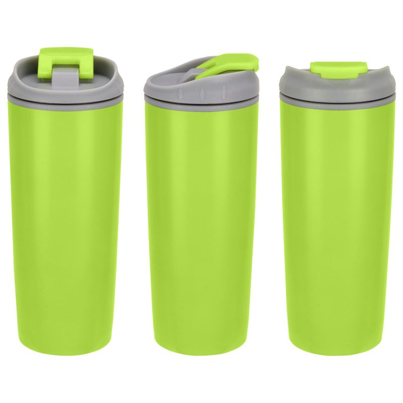 Olympia 17 oz Stainless Steel/Polypropylene Tumbler with Flip Top Lid-8