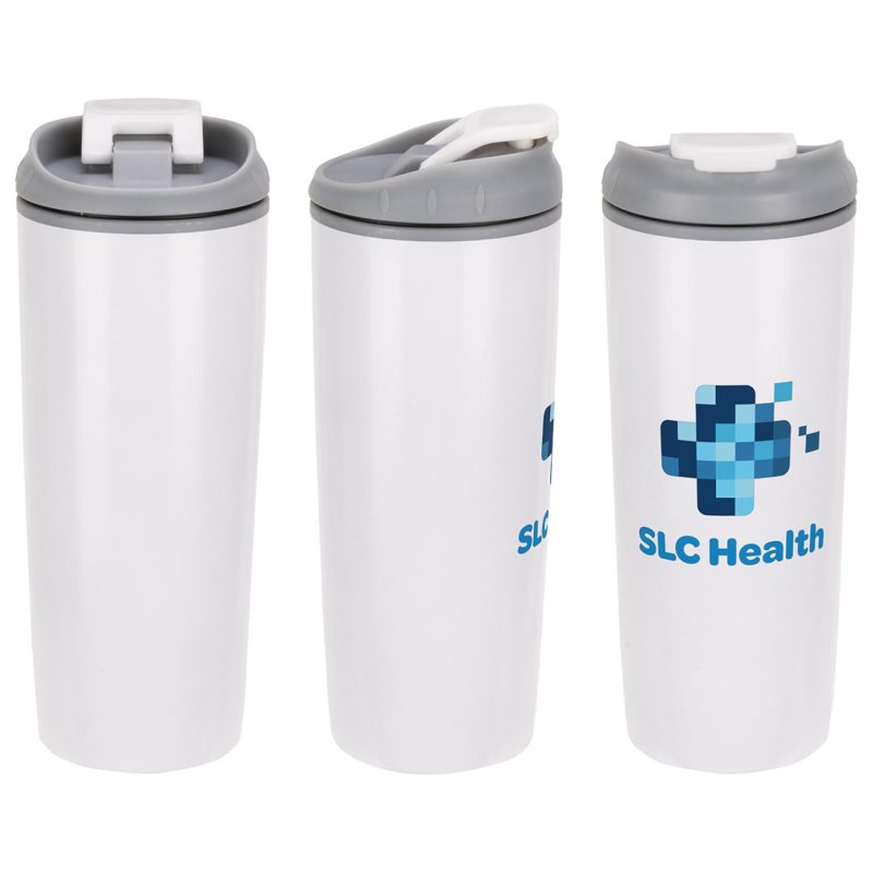 Olympia 17 oz Stainless Steel/Polypropylene Tumbler with Flip Top Lid-9