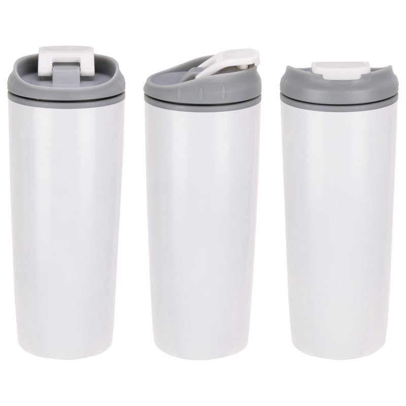Olympia 17 oz Stainless Steel/Polypropylene Tumbler with Flip Top Lid-10
