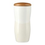 Reno Double Wall Ceramic Tumbler w/Wood Lid 10oz-3