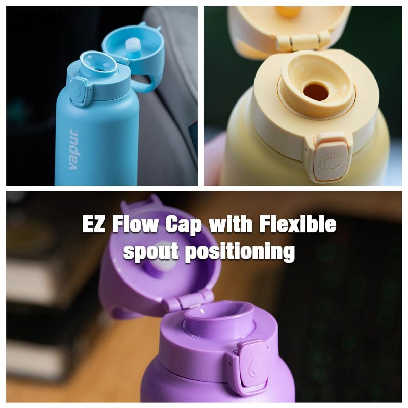 Vapur® Chill 20oz Insulated Water Bottle Seaside Blue-7