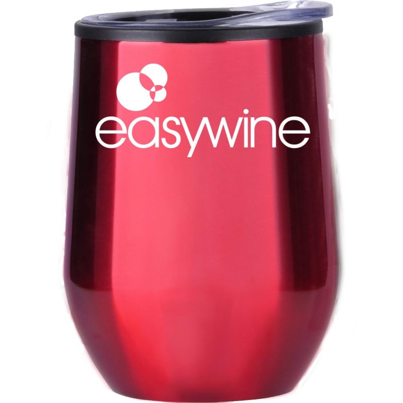 12 Oz Stainless Wine Tumbler with Plastic Liner-2