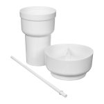 1L Recycled PP Stadium Tumbler with Snack Bowl-3