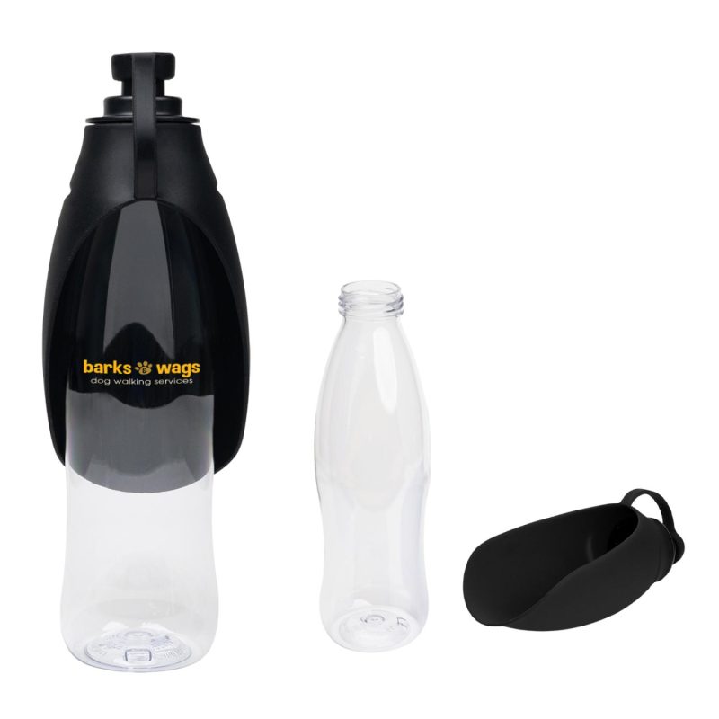 21 Oz. Recycled Pet Water Bottle & Dispensing Bowl-4