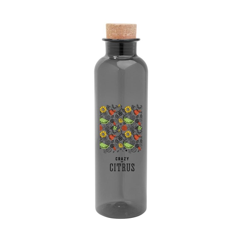 22 Oz. Maddie Rpet Bottle With Cork Lid-3