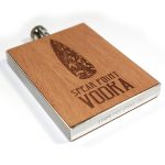 3 Oz. Wooden Hip Flask (YAKIMA)-1