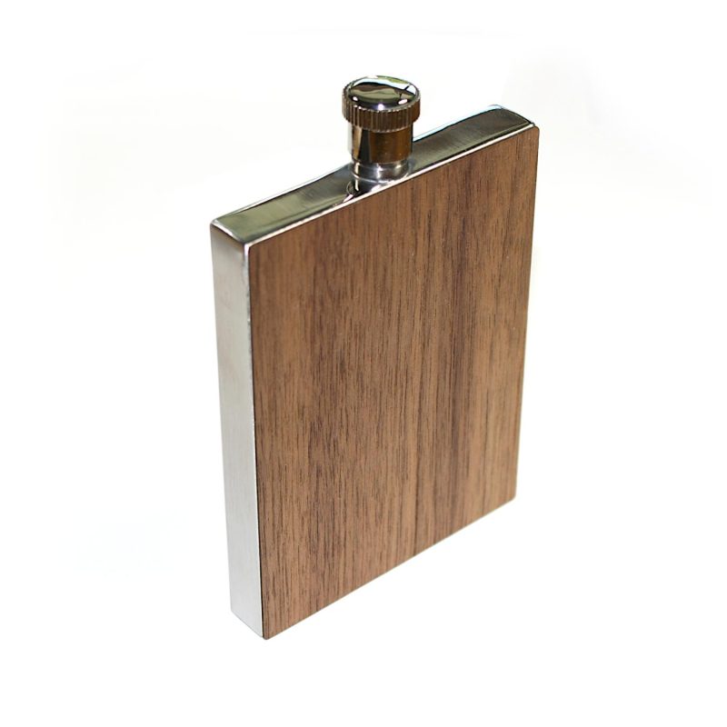 3 Oz. Wooden Hip Flask (YAKIMA)-3
