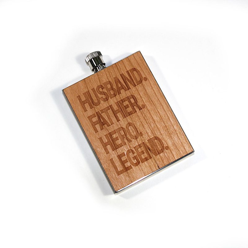3 Oz. Wooden Hip Flask (YAKIMA)-5